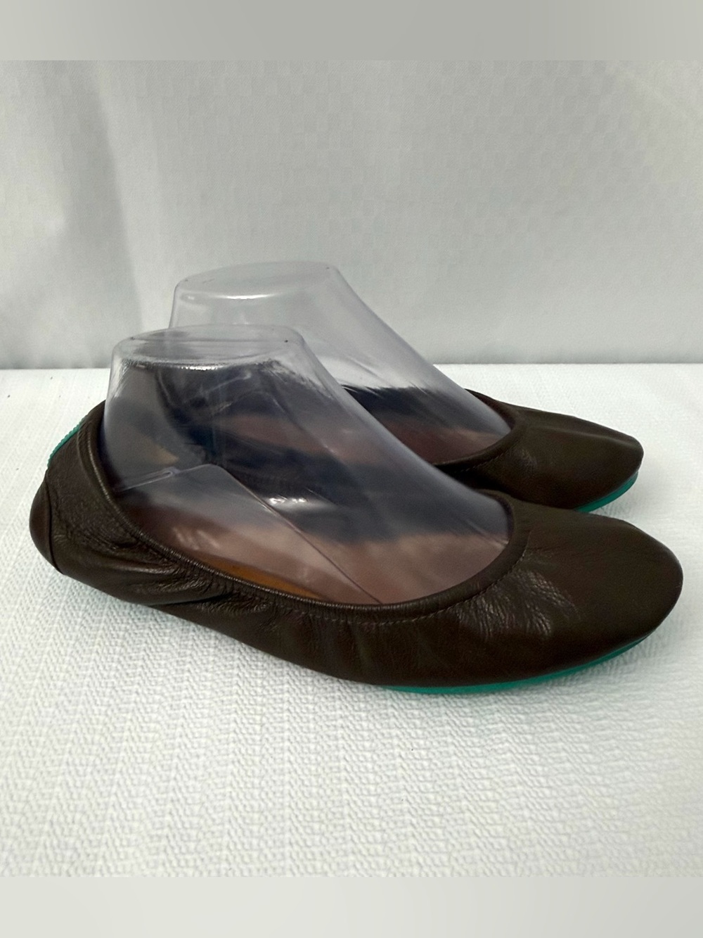 Tieks Chocolate Brown Leather Ballet Flats Size 9
